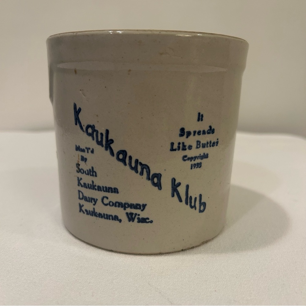 Kaukauna Klub Stoneware Crock
